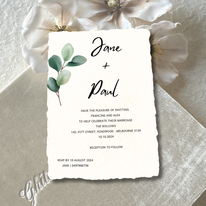 300 GSM wedding invitations used as Wedding Stationery