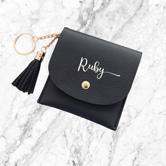 Black Cato Card Holder Wallet