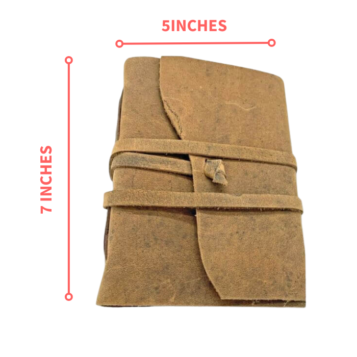 Measurements of Heath bound leather journal
