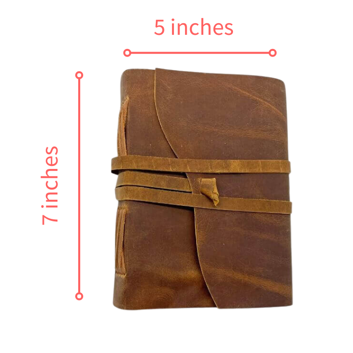 Measurement for Gideon Bound Leather Journal