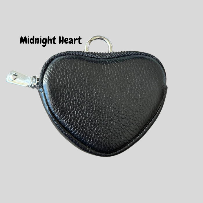 Coin purse mini in Midnight heart