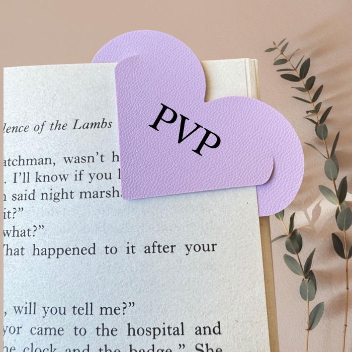 Gift for book reader - Heart shaped corner bookmark