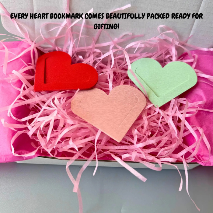 Every heart bookmark comes beautifully packed ready to gift your teacher