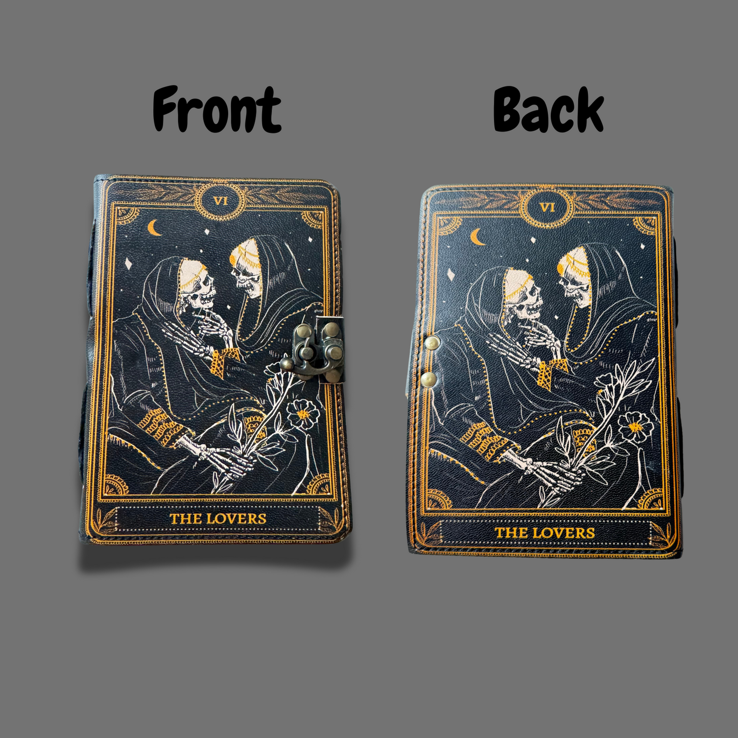 Grimoire journal front and back