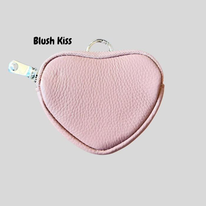 Mini keyring pouch in Blush Kiss