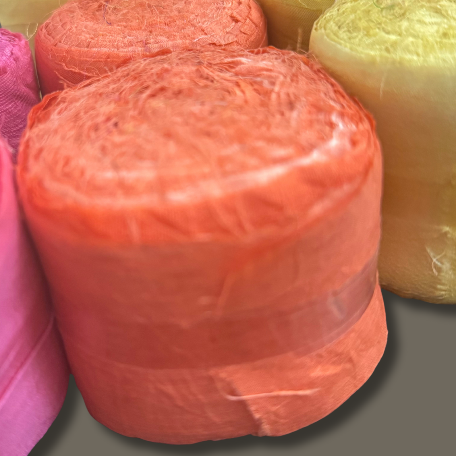 Nuvia sari silk ribbon close up available in different colours