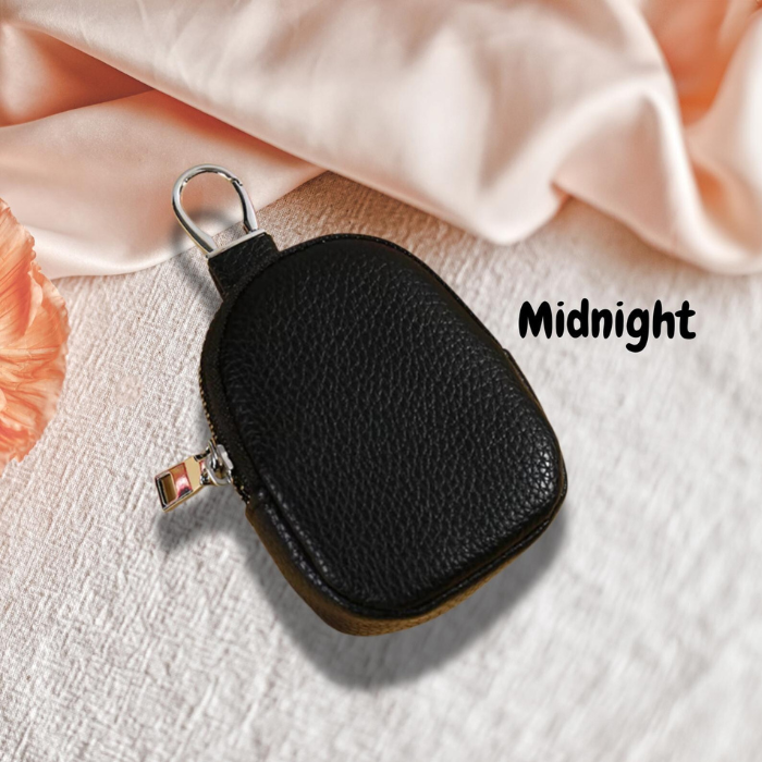 Personalised purse australia in Midnight black colour