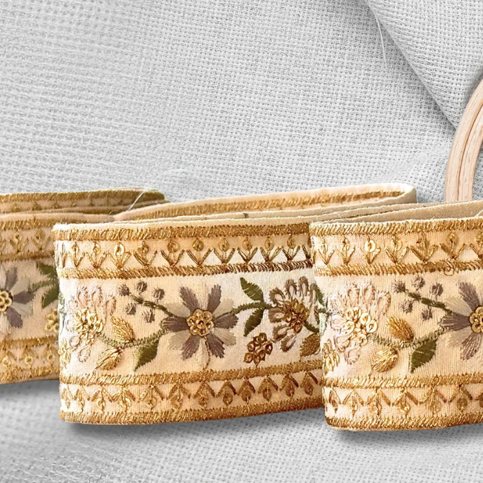 showing Saree Border Indian Lace Trim