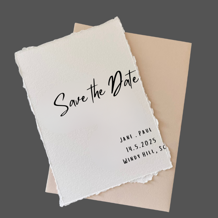 300 gsm makes the best Save the Date cards