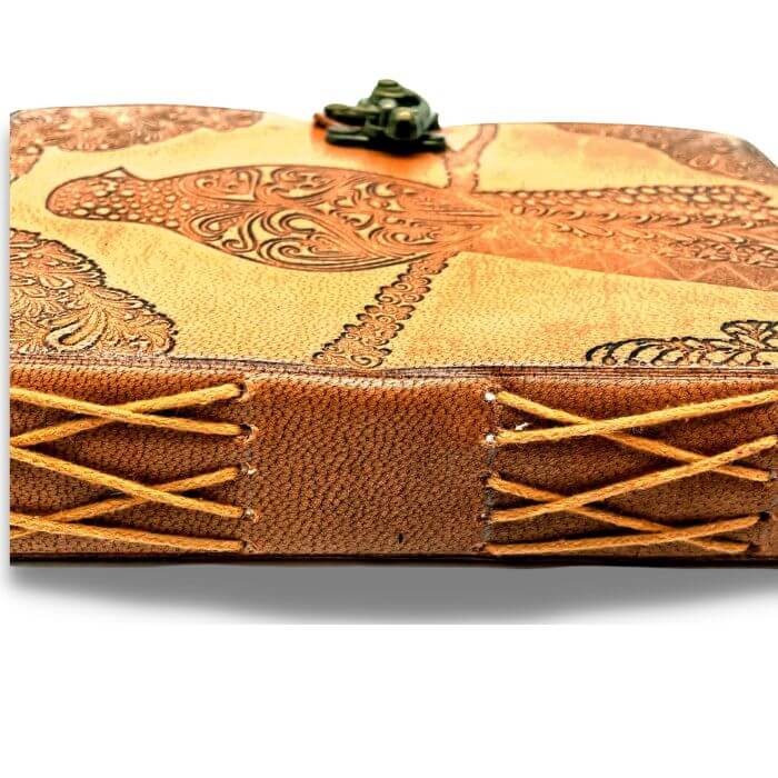 Handmade Ada Sparrow Bound Leather Journal  hand stitched by artisans