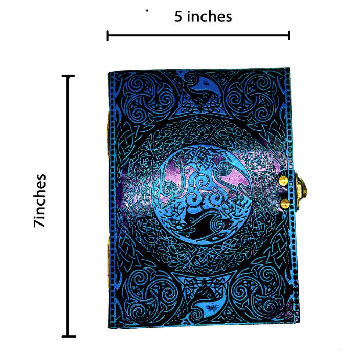 Measurements of Ezra full grain leather journal